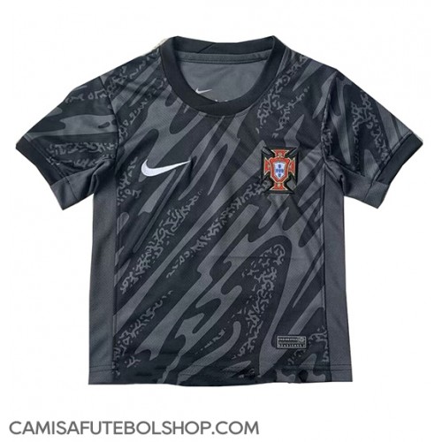 Camisa de time de futebol Portugal Goleiro Replicas 1º Equipamento Europeu 2024 Manga Curta